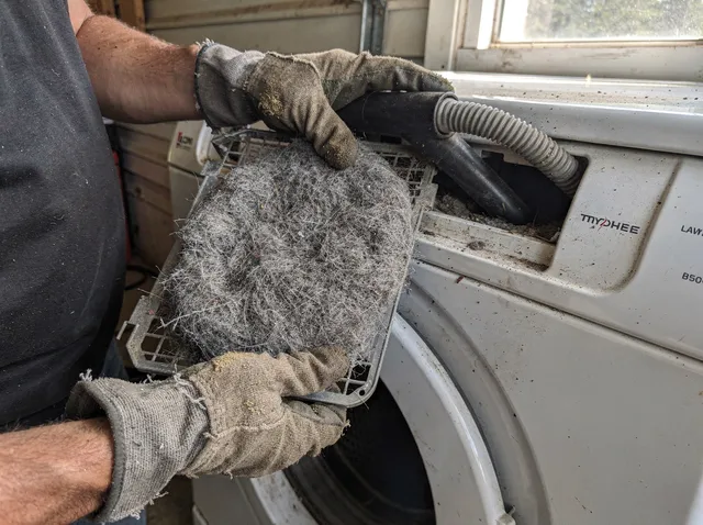 Cleaning Dryer Lint Trap in Tampa, FL