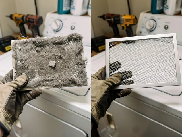 Professional lint trap cleaning by Tampa Dryer Vent Cleaning in Tampa