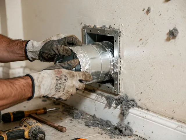 Professional dryer vent repair and installation by Tampa Dryer Vent Cleaning in Tampa