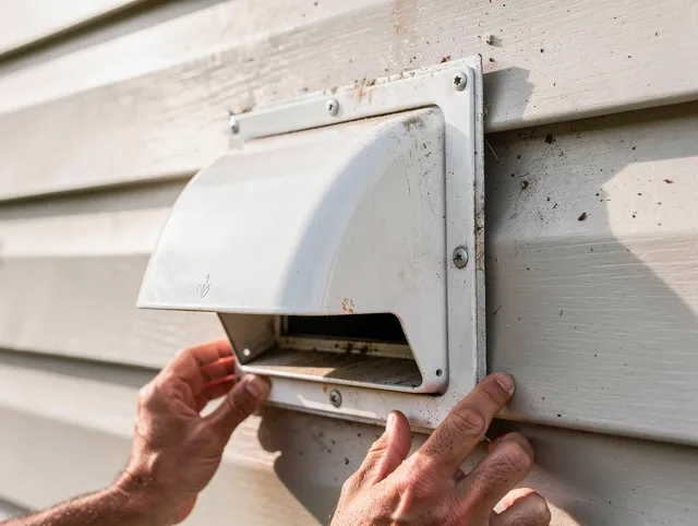 Tampa Dryer Vent Cleaning technician delivering thorough residential dryer vent cleaning service in Tampa